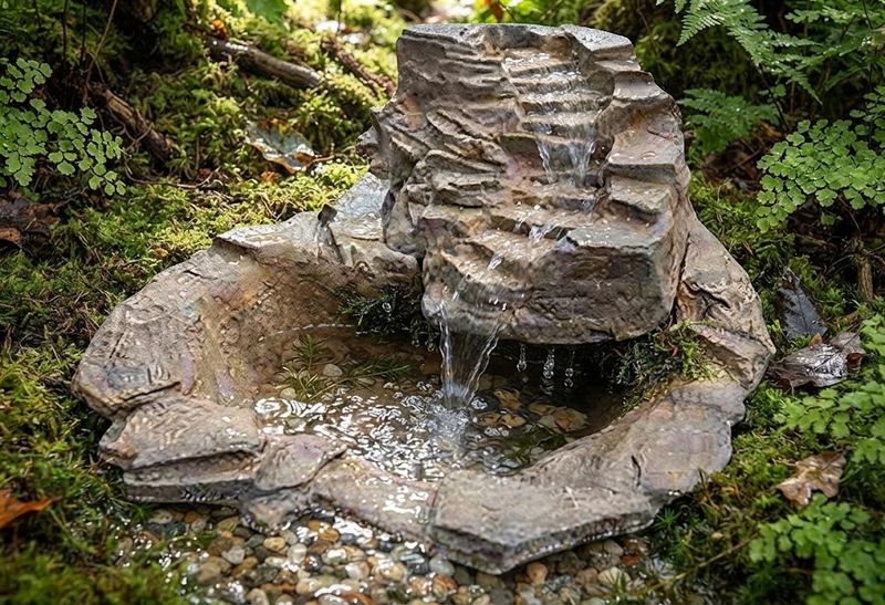 Fibreglass River Slate Stream &amp; River Slate Pond Lenght:1610mm Width:1140mm Height:570mm Volume:45Liters