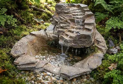 Fibreglass River Slate Stream &amp; River Slate Pond Lenght:1610mm Width:1140mm Height:570mm Volume:45Liters
