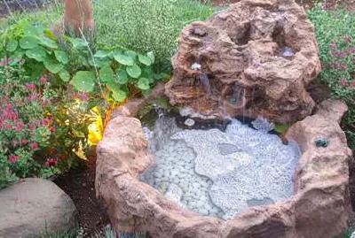 Fibreglass Birdsong Cacade & Pond Lenght:1310mm Width:1330mm Height:800mm Volume:190Liters Fibreglass Birdsong Cacade & Pond Lenght:1310mm Width:1330mm Height:800mm Volume:190Liters