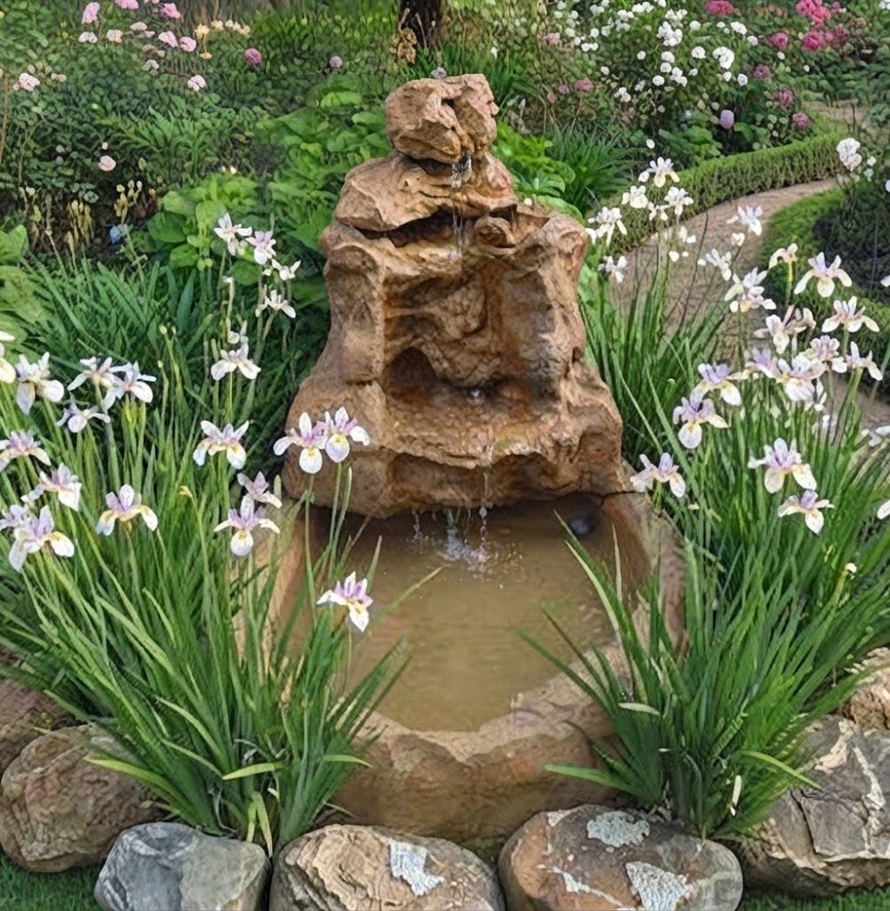 Fibreglass Drakensberg Falls &amp; Crystal Pond Length:2000mm Width:1760mm Height:1640mm Volume:260Liters