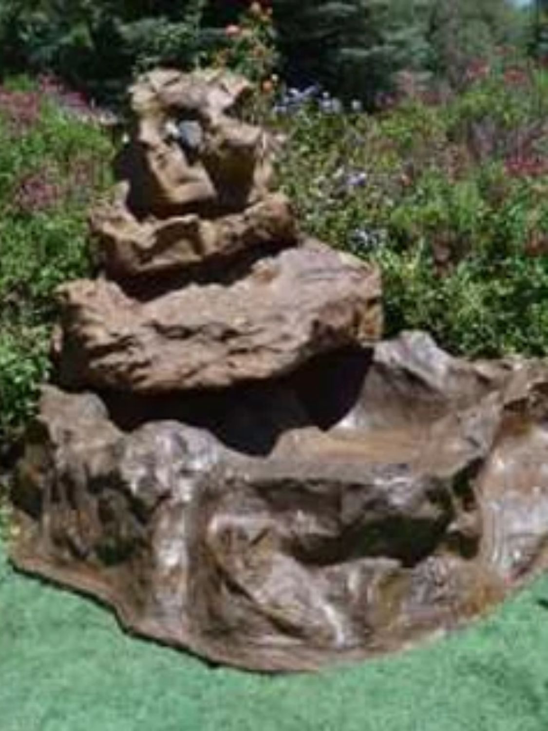 Fibreglass Four Tier Falls & Pond Length:1390mm Width:1250mm Height:910mm Fibreglass Four Tier Falls & Pond Length:1390mm Width:1250mm Height:910mm