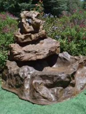 Fibreglass Four Tier Falls & Pond Length:1390mm Width:1250mm Height:910mm Fibreglass Four Tier Falls & Pond Length:1390mm Width:1250mm Height:910mm