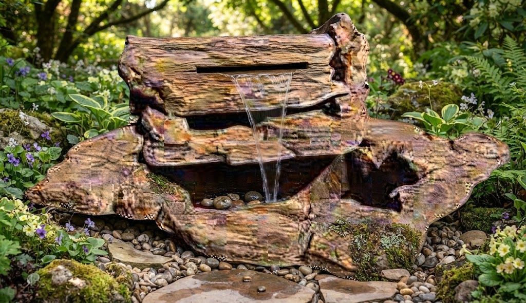 Fibreglass Slate Slab Top &amp; Bottom &amp; Frog Pond Length:2120mm Width:1420mm Height:710mm