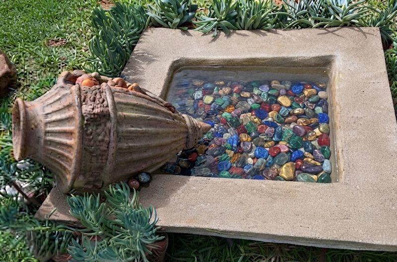 Fibreglass Urn &amp; Reflection Pond Length:1300mm Width:1200mm Height:500mm
