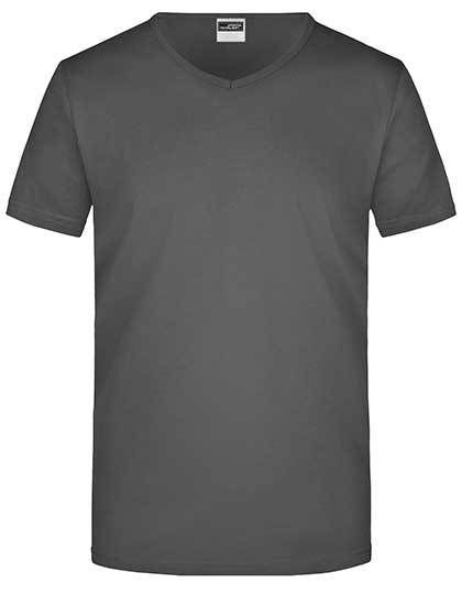 T-Shirt Slim Fit V-T inkl. Druck oder Stick