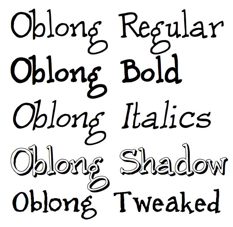 Oblong Font - Bundle