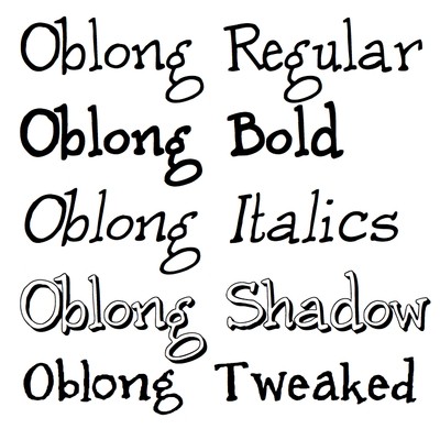 Oblong Font - Bundle