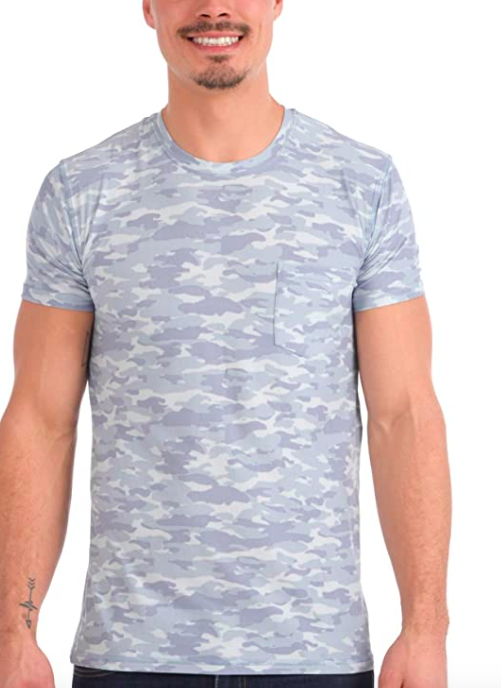 Men&#39;s Blue Camouflage T-shirt
