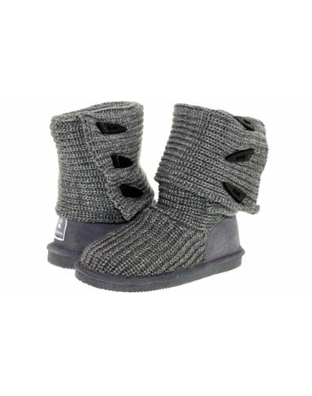 Knit Tall Bearpaw- Grey