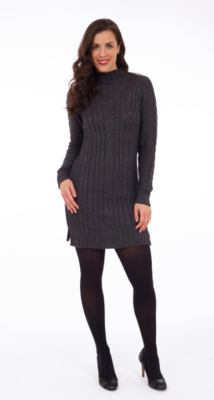High Neck Sweater Dress