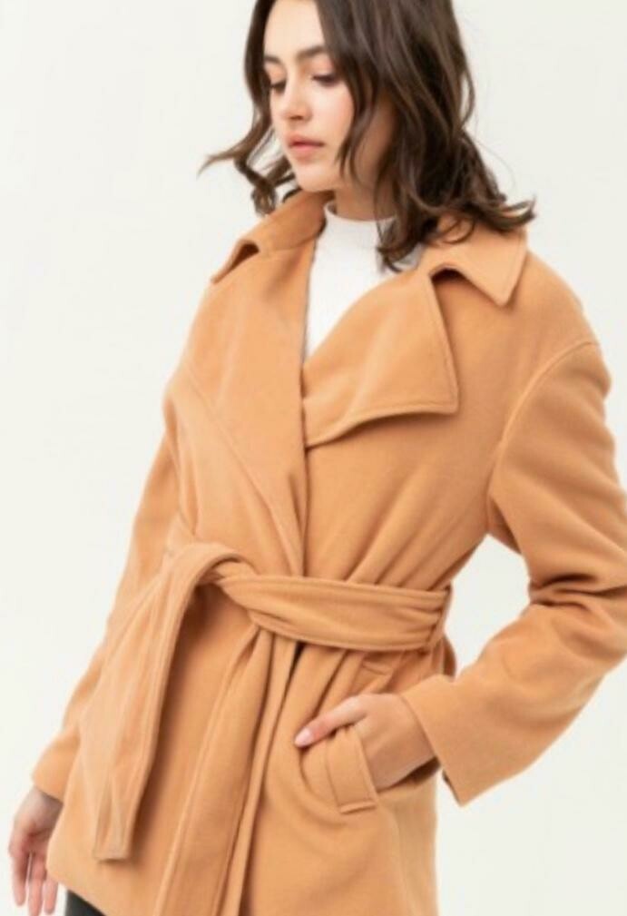 Camel Belted Coat