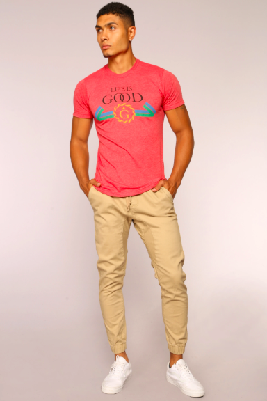 Khaki Men's Joggers