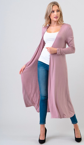 Long Cardigan - Pink