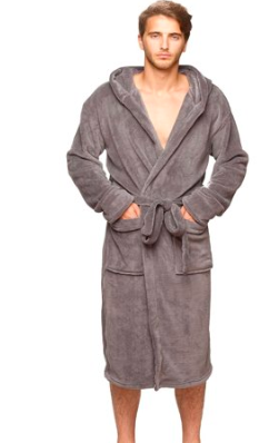 Men&#39;s Bathrobe - Grey