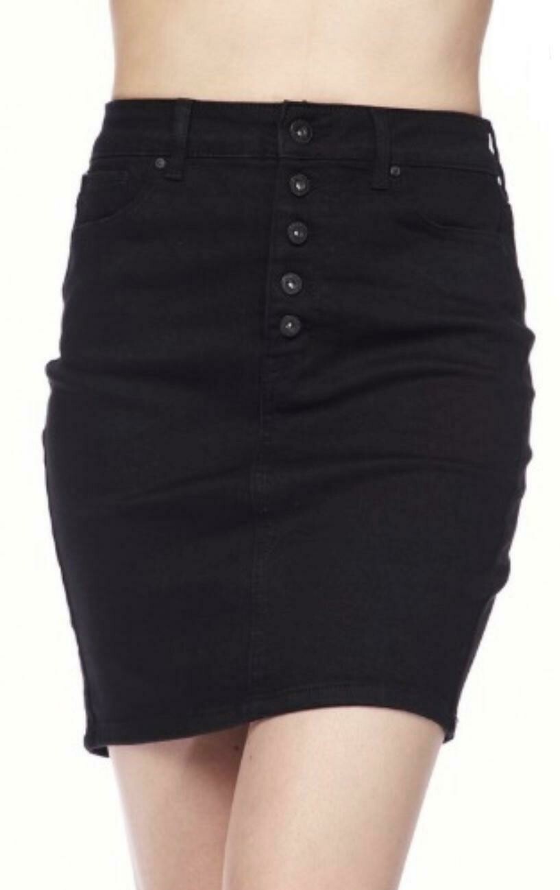 Denim Skirt Best Friend - Black