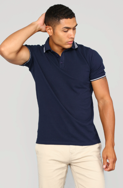 Polo Tee Half Sleeve Navy