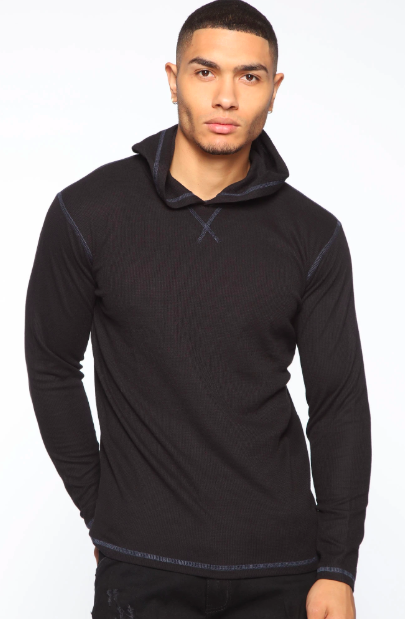 Men's Black Hoodies 