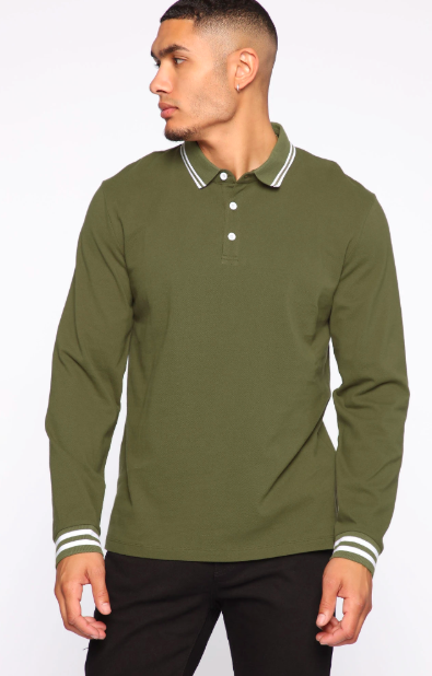 Long Sleeve Polo T-Shirt