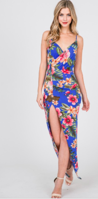 Floral Blue Dress