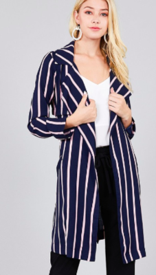 Pinstripe Blazer