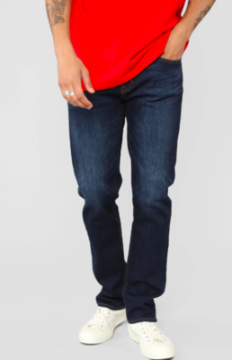 Men&#39;s Dark Blue Denim