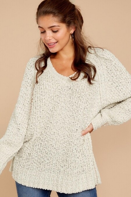 Chill In The Air Sweater - Ivory
