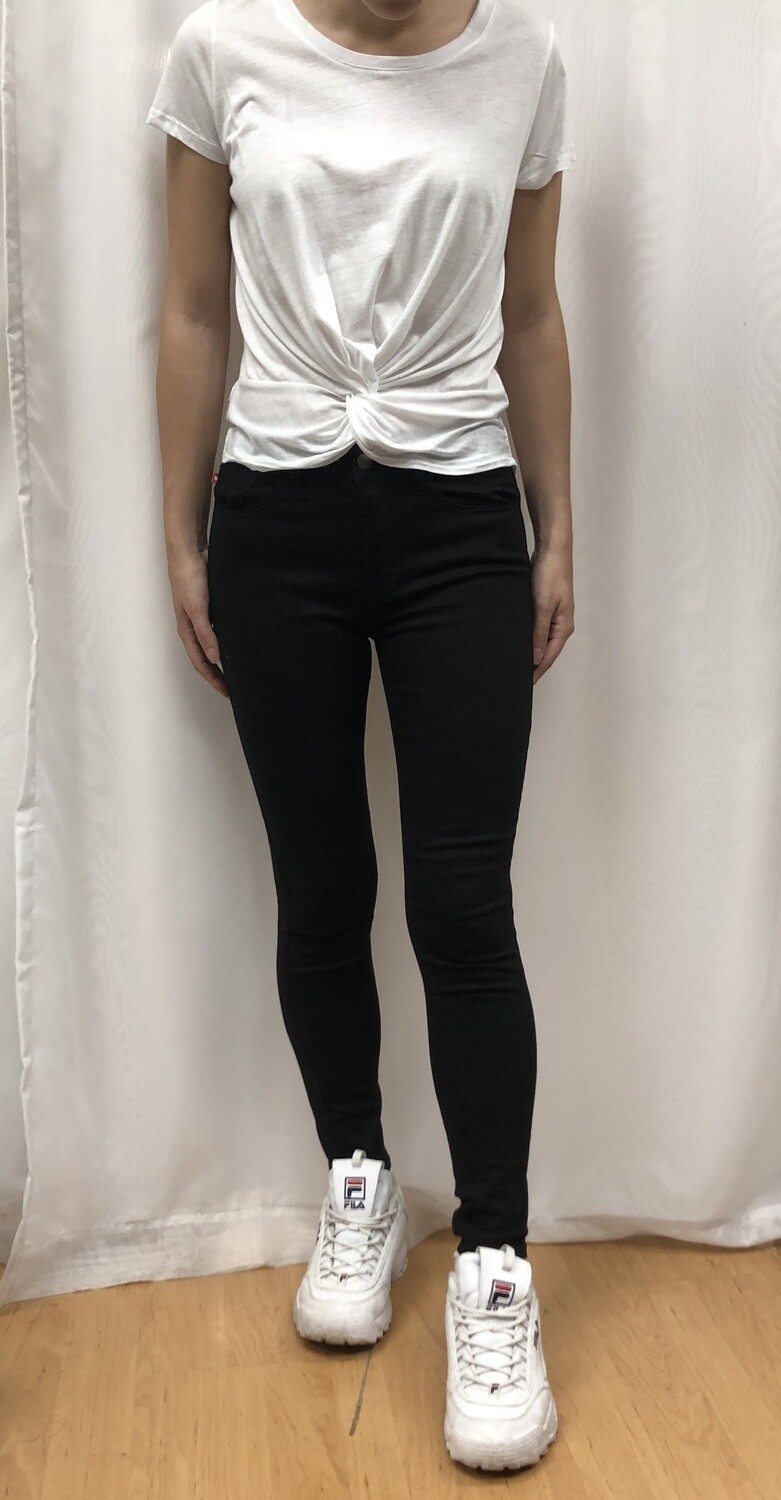 Mid Rise Black Jean