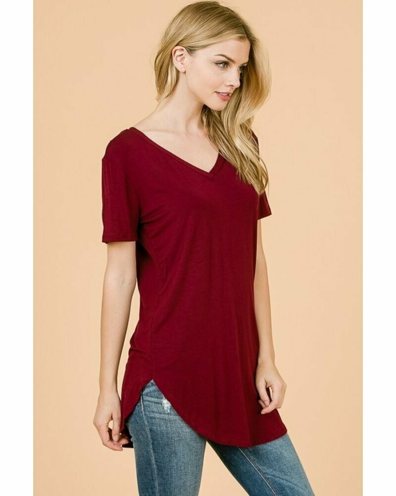 Emma's Closet V-Neck - Wine