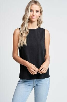 Jackie Sleeveless Top - Black