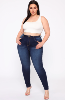 Plus Size Dark Wash Jeans