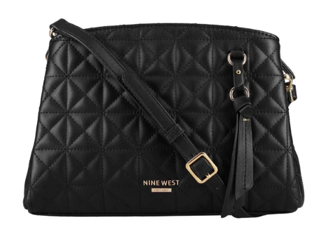 Maisie Mini Crossbody Quiltll - Black