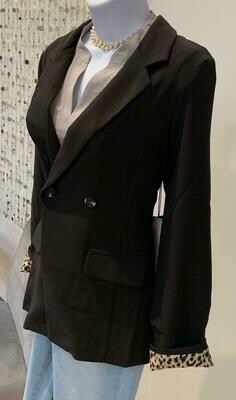 Leopard Print Blazer