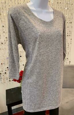 Roll-Up Sleeve Top Oatmeal