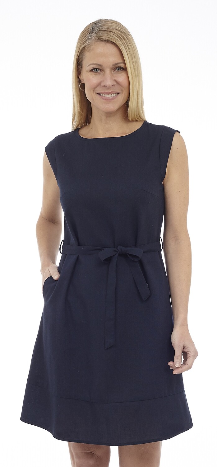 Dress With Belt &amp; Pockets