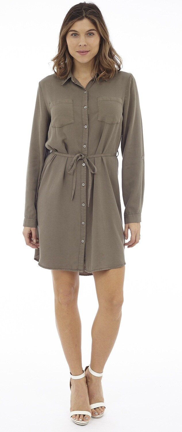 Shirt Dress With Belt