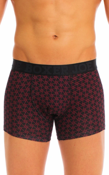 2PK Fitted Red &amp; Black Joe Boxer