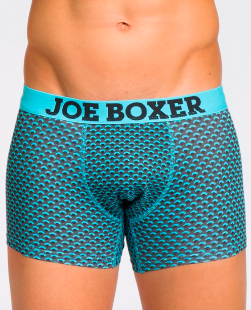 Jagged Edge 2pk Teal Joe Boxer