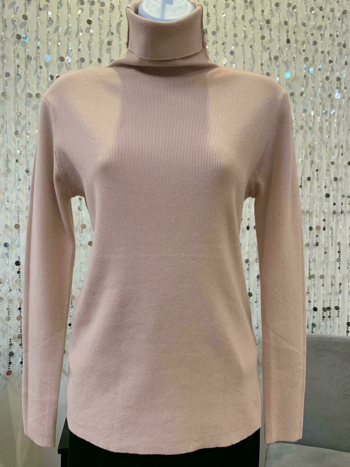 Turtle Neck Pink Long Sleeve