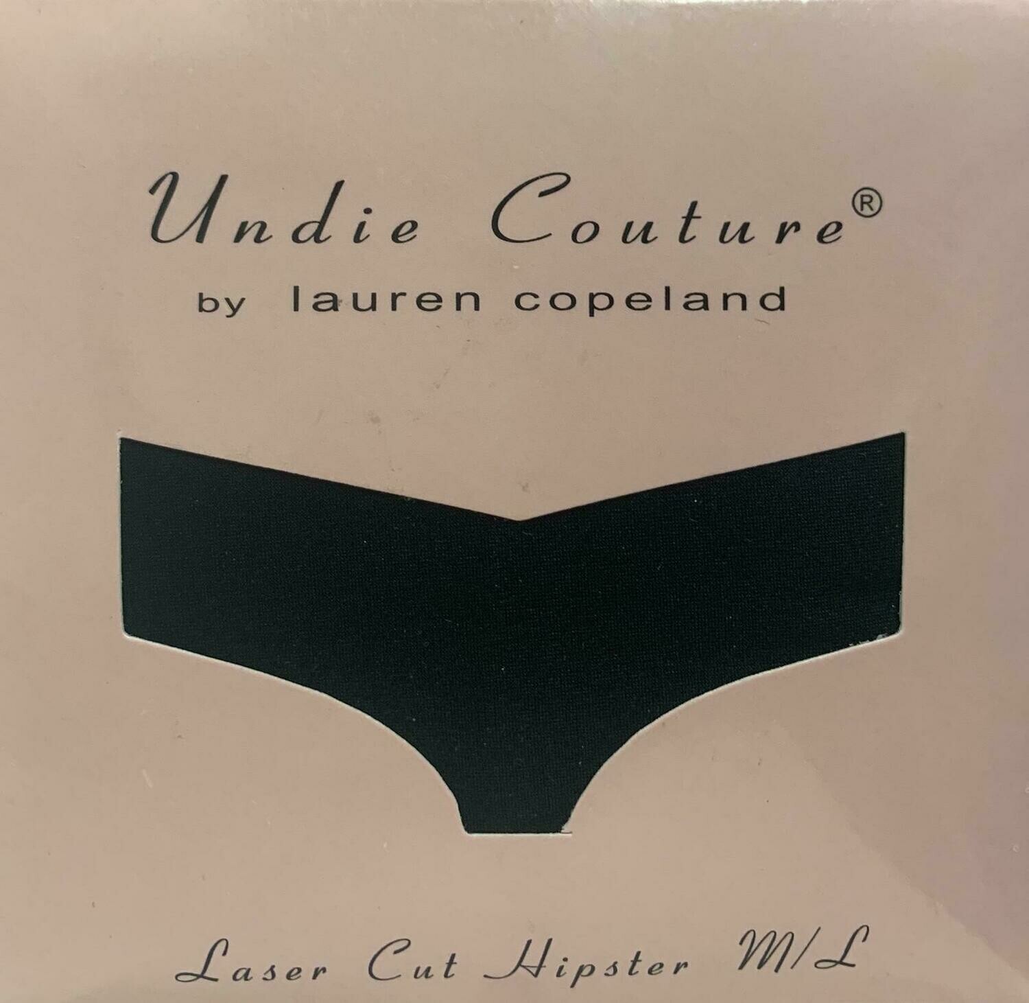 Undie Couture Laser Cut Hipster- Black