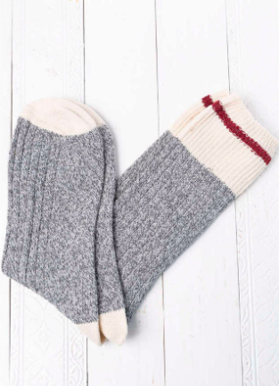 Women&#39;s Monkey Socks- Grey