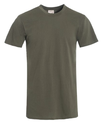 Men's Hem Curve Crew Neck - Olive
