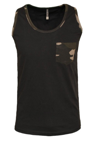 Men's Camouflage Tank Top - Camo Green