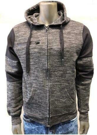 Men's Zipper Fleece Hoodie - Carbon