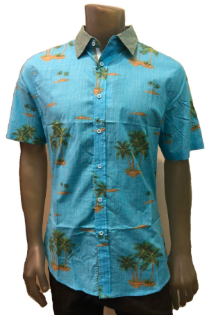 Men's Printed Woven Shirt - JR 0701