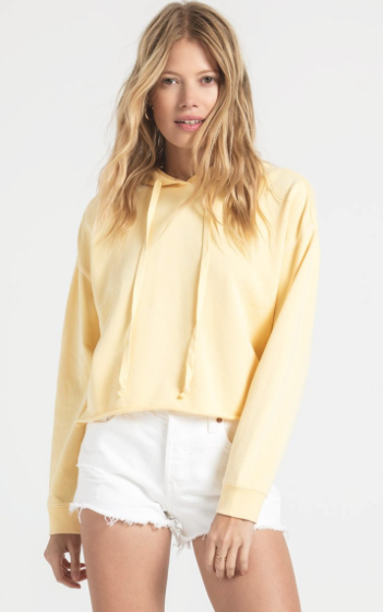 Washed Hoodie Sunny Yellow