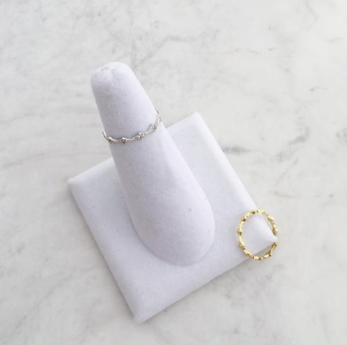 Round Crystal Crown Ring
