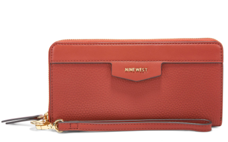 Cara Zip Around Wristlet Brick