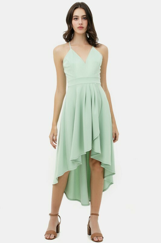 V-Neckline Dress Mint