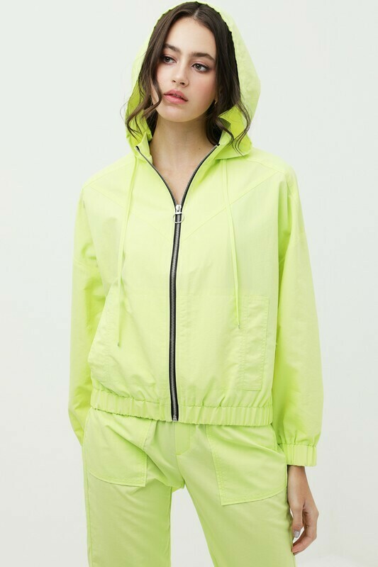 Neon Yellow Windbreaker