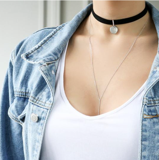 Coin Choker Silver/Gold